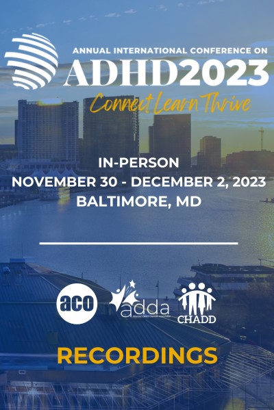 ADHD2023 Conference on ADHD - In-Person Sessions